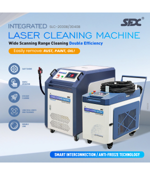 US Stock 80% New SLC-2030B Double Wobble Laser Cleaning Machine with 10m/20m Cable